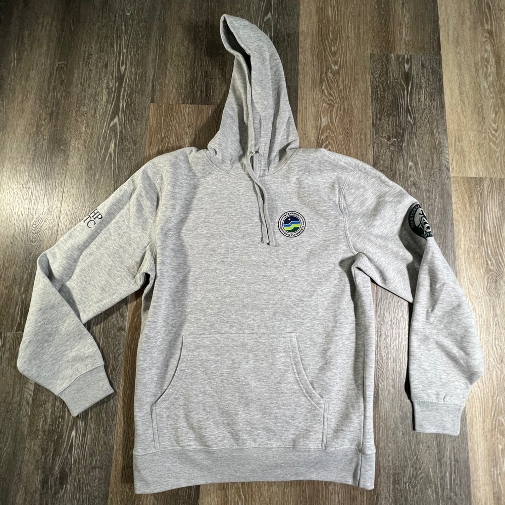District Hoodie Mens Medium Gray Stewards TTAP V.I.T. Fleece Pullover DT6100